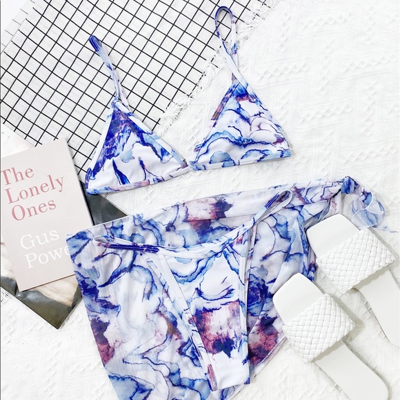 3pc vintage floral bikini sets - Picture 2 of 5